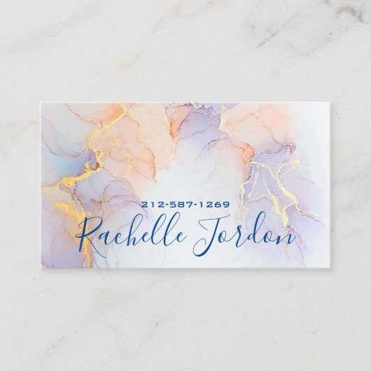 Alkoholtinte Visitenkarte (Vorderseite)