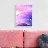 Alkoholtupfer lila Goldkunst Leinwanddruck (Insitu (Wohnzimmer))