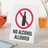 Alkoholverbot Sockelschild (In Situ)