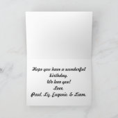 all4project, Happy Birthday Nana! Karte (Innenseite)