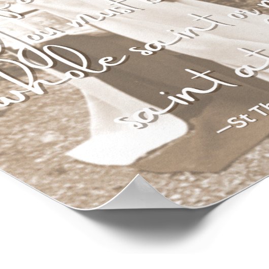 All a Saint Print Poster (Ecke)