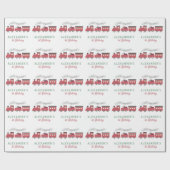 All Aboard Christmas Steam Train Kids Birthday Geschenkpapier (Flach)