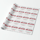 All Aboard Christmas Steam Train Kids Birthday Geschenkpapier (Ungerollt)