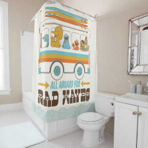 All Aboard for Rad Waves Duschvorhang