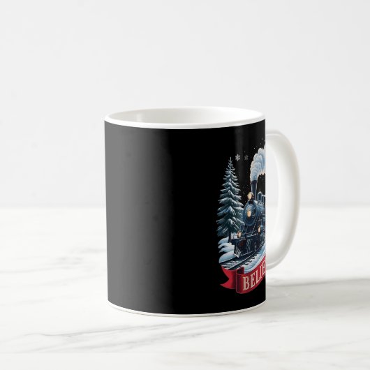 All Aboard Polar Express Christmas North Pole Xmas Kaffeetasse (VorderseiteRechts)