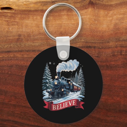 All Aboard Polar Express Christmas North Pole Xmas Schlüsselanhänger (Vorderseite)