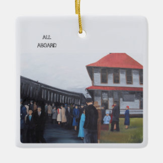 All Aboard Schmuck Keramikornament