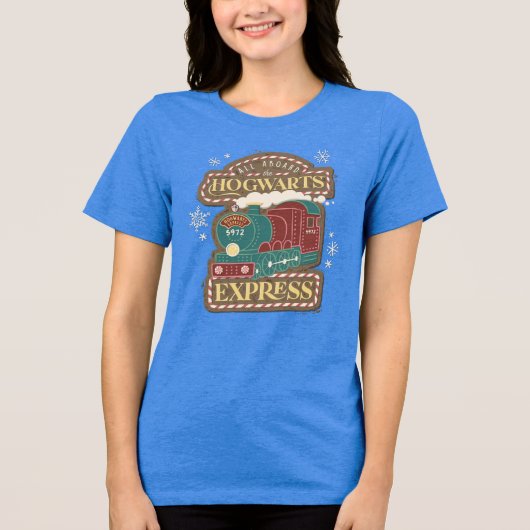 All Aboard the HOGWARTS™ Express Christmas Cookie Tri-Blend Shirt (Vorderseite)