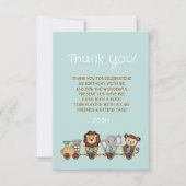 ALL ABOARD Train Fiesta Kindergeburtstag Dankeskarte (Vorderseite)