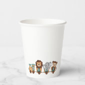 ALL ABOARD Train Fiesta Kindergeburtstag Pappbecher (Rückseite)