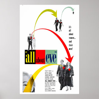 All About Eve 1950 Film POSTER DRUCK A5-A1 Kult
