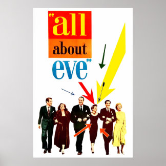 All About Eve 1950 Film POSTER DRUCK A5-A1 Kult