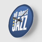 All About Jazz Wall Clock Runde Wanduhr (Winkel)