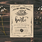 "All about the Baste" Rustic Kraft Erntedank Einladung