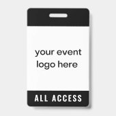 All Access Event Pass Abzeichen Ausweis (Vorderseite)