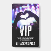 All Access Event VIP Ausweis (Vorderseite)