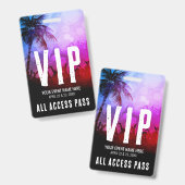 All Access Event VIP Ausweis (Vorder- & Rückseite)
