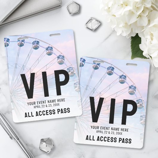 All Access Event VIP Ausweis