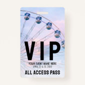 All Access Event VIP Ausweis (Rückseite)