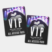 All Access Event VIP Ausweis (Vorder- & Rückseite)