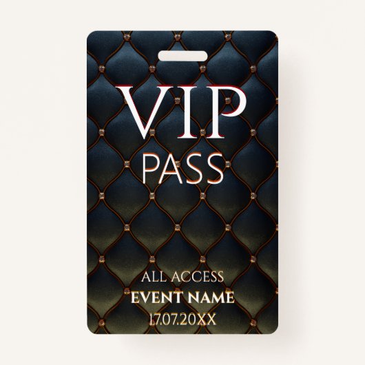 All Access Pass cool vip event id badge Ausweis (Vorderseite)