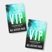 All Access Pass Event VIP Ausweis (Vorder- & Rückseite)