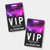 All Access Pass Event VIP Ausweis (Vorder- & Rückseite)