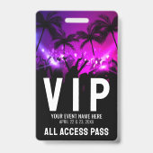 All Access Pass Event VIP Ausweis (Vorderseite)