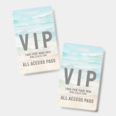 All Access Pass Event VIP Ausweis (Vorder- & Rückseite)