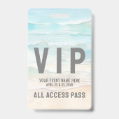 All Access Pass Event VIP Ausweis (Vorderseite)