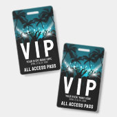 All Access Pass Event VIP Ausweis (Vorder- & Rückseite)
