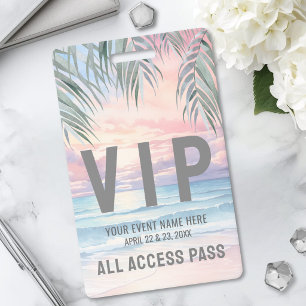 All Access Pass Event VIP Ausweis