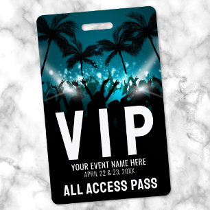 All Access Pass Event VIP Ausweis