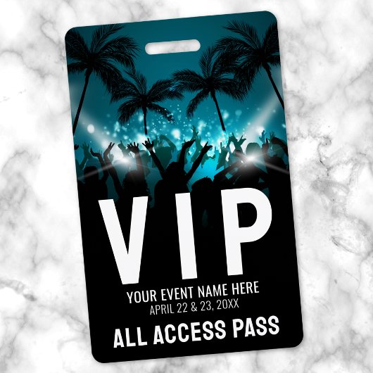 All Access Pass Event VIP Ausweis