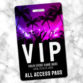 All Access Pass Event VIP Ausweis