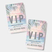 All Access Pass Event VIP Ausweis (Vorder- & Rückseite)