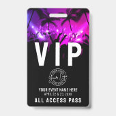 All Access Pass Ihr Logo Event VIP Ausweis (Vorderseite)