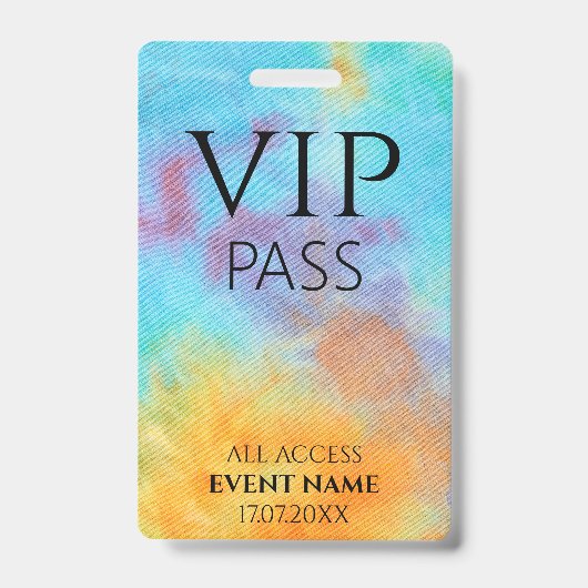 All Access Pass logo vip event id badge Ausweis (Vorderseite)