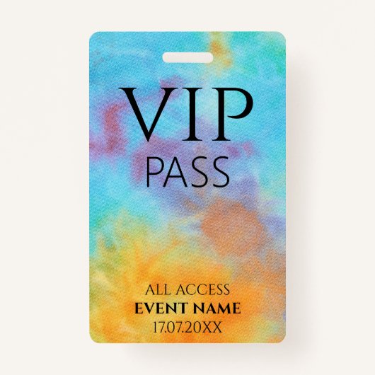 All Access Pass logo vip event id badge Ausweis (Vorderseite)