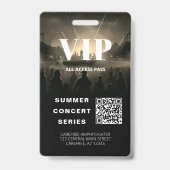 All Access Pass QR Code Concept Abzeichen Ausweis (Rückseite)