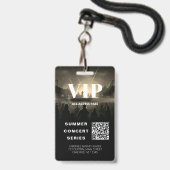 All Access Pass QR Code Concept Abzeichen Ausweis (Rückseite mit Lanyard)