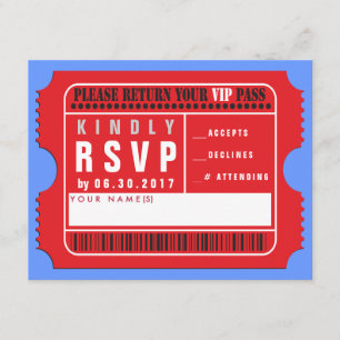 ALL ACCESS VIP PASS Bar Bat Mitzvah Repair Card RSVP Karte