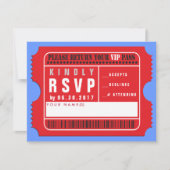 ALL ACCESS VIP PASS Bar Bat Mitzvah Repair Card RSVP Karte (Vorderseite)