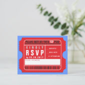 ALL ACCESS VIP PASS Bar Bat Mitzvah Repair Card RSVP Karte (Stehend Vorderseite)