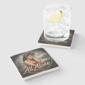 All Alone Coaster Steinuntersetzer (Seitenansicht)