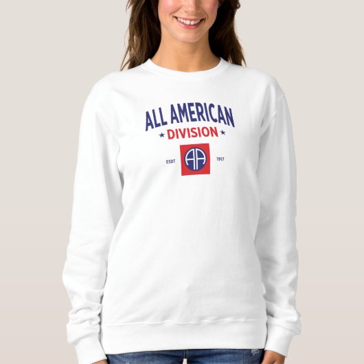 All American - 82. Im Flugzeug Division Women Sweatshirt (Vorderseite)