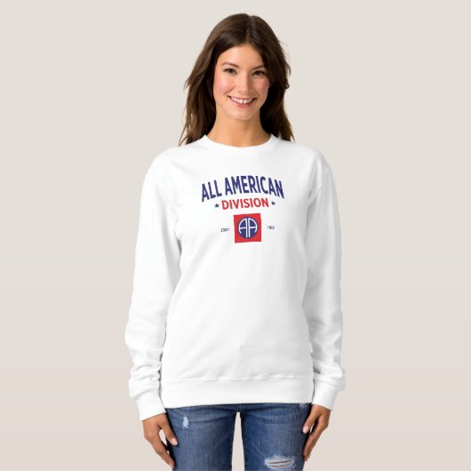 All American - 82. Im Flugzeug Division Women Sweatshirt (Vorne ganz)