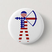 All-American Archer/Bogenschießen Button (Vorderseite)