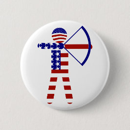 All-American Archer/Bogenschießen Button