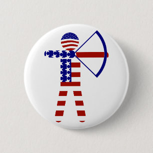 All-American Archer/Bogenschießen Button
